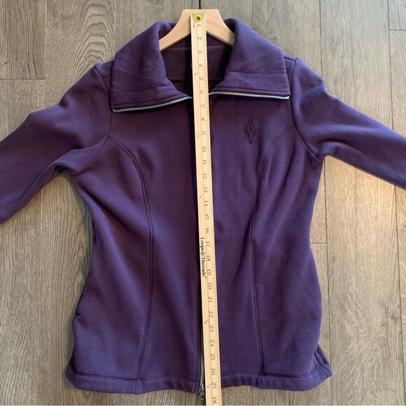 SKETCHERS Full Zip Sweatshirt Women Small Purple Fleece Pockets Medium Weight. - Picture 10 of 11